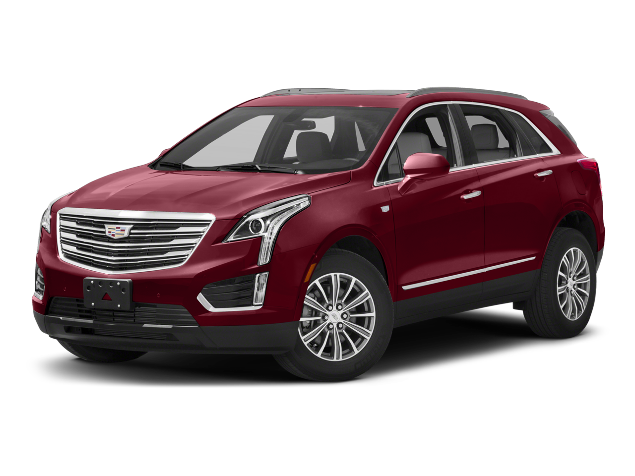 2017 Cadillac XT5 Luxury AWD in Red Passion Tintcoat — front three-quarter view