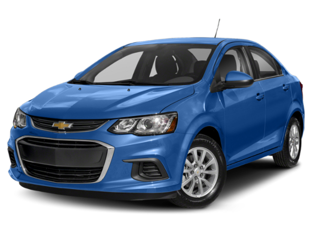 2018 Chevrolet Sonic LT in Summit White — front three-quarter view
